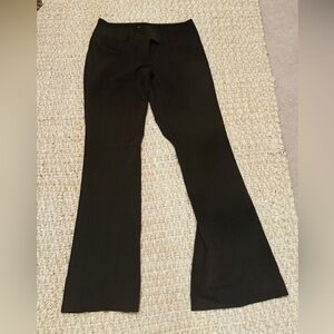 The Limited Brown Travel Suit Pants with Turquoise Pinstripes, Size 6, New